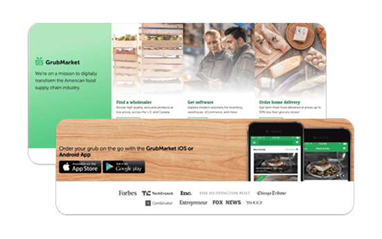 GrubMarket B2B website screenshot