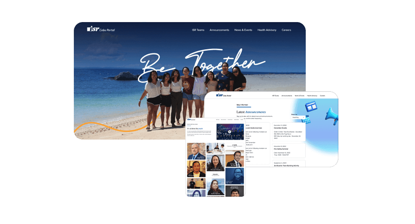 ISR Web Portal screenshot
